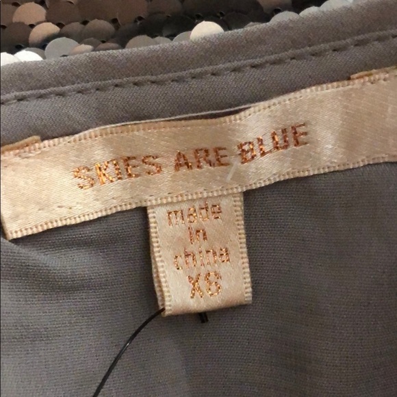 NWT Skies Are Blue gold sequin top - Picture 10 of 10